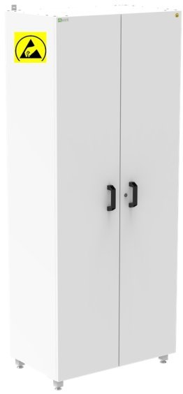 Dulap ESD cu 4 rafturi gri deschis 800x500x2000mm