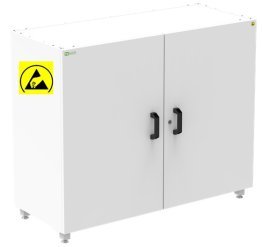 Dulap ESD cu 3 rafturi negru 1200x600x1000mm