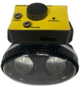 Kit senzor sonor si spot luminos albastru