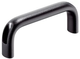 Maner tip U montaj frontal EH 24300.0341 din aluminiu negru