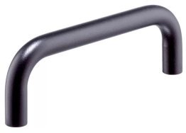 Maner tip U EH 24310.0970 din otel acoperit cu plastic negru