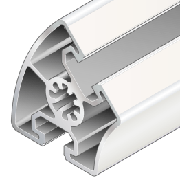 Profil aluminiu BOSCH REXROTH 45x45° 6070 mm neprelucrat