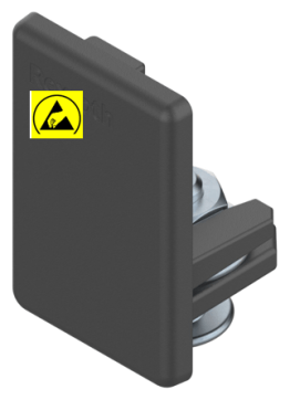 Piese capat sina profil aluminiu 30x45 BOSCH REXROTH negru ESD