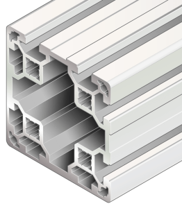 Profil aluminiu BOSCH REXROTH 80x80L 4NVS 6070 mm neprelucrat