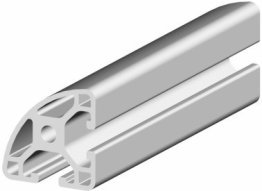 Profil aluminiu rotund compatibil ITEM 30x30 90° LIGHT Canal 6