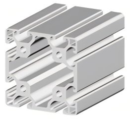 Profil aluminiu compatibil ITEM 80x80L Sistem 40 LIGHT Canal 8