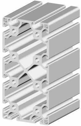 Profil aluminiu compatibil ITEM 80x160 Sistem 40 LIGHT Canal 8