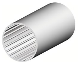 Profil aluminiu rotund compatibil ITEM I D50 Ø50mm
