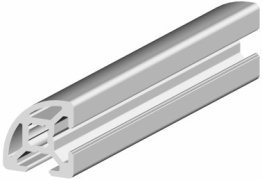 Profil aluminiu rotund 20x20x90° Sistem 20 Canal 6