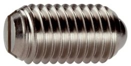 Surub de presiune cu bila si fanta din INOX forta arc marita M2 EH 22050.0602