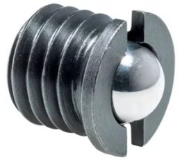 Su­ru­b de pre­siune cu guler din otel si bila locas frontal INOX M8 EH 22075.0008