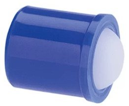 Stift de presiune cu guler si bila POM albastru d1=8 mm EH 22080.0608