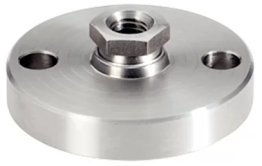Suport articulat cu filet interior cu flansa din INOX M20 EH 22590.0720