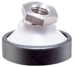 Suport articulat cu filet interior din POM cu protectie antialunecare M24 EH 22590.1124