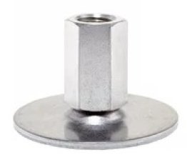 Picior de sustinere cu filet interior din INOX M20 d1=80 mm EH 22593.2585