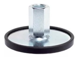 Picior de sustinere cu filet interior din otel cu protectie antialunecare M8 d1=80 mm EH 22593.1165
