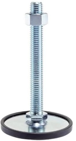 Picior de sustinere cu tija filetata din otel zincat protectie alunecare M10 d1=50 mm EH 22593.0385