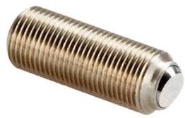 Surub de presiune fara cap din INOX cu filet fin si bila tesita neteda din INOX M4x0.50 EH 22720.6242