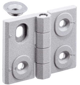 Balamale ajustabile pe inaltime din zinc turnat argintiu b1=64 mmEH 25161.0125