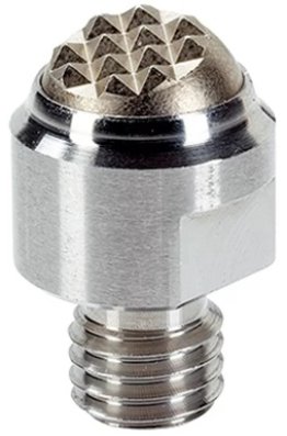 Opritor oscilant cu bila tesita striata din pulbere sinterizata corp INOX filet exterior M12 EH 22730.0398