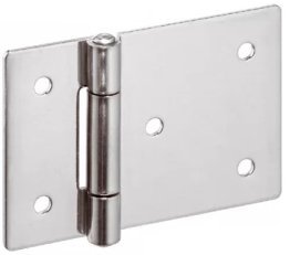 Balamale cu o aripa prelungita cu gauri din tabla INOX b1=90 mm EH 25165.0180