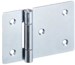 Balamale cu o aripa prelungita cu gauri pentru surub inecat din tabla zincata b1=75 mm EH 25165.2070