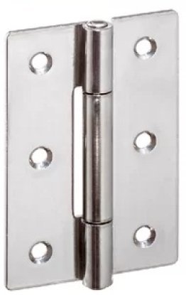 Balamale lungi cu gauri pentru surub inecat din tabla b1=40 mm INOX EH 25165.0230