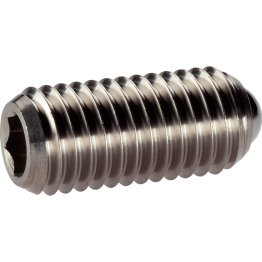 Surub de presiune cu bila si locas hexagonal din INOX forta arc standard M6 EH 22030.0206