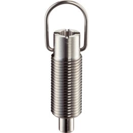 Opritor cu indexare cu inel de tragere si blocator INOX M16 EH 22120.1448