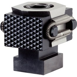 Dispozitive conice de fixare, plat / cu striații, M12/falcă de fixare, cu suprafață striată pe ambele fețe | 23250.0510