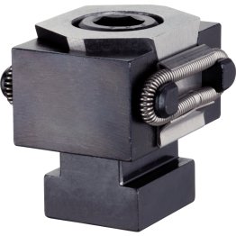 Dispozitive conice de fixare, plat / cu striații, M12/falcă de fixare, cu suprafață plană pe ambele fețe | 23250.0511