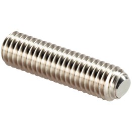 Şuruburi de presiune cu bilă, fără cap, cu bilă teșită și locaș hexalobular/bilă teșită, suprafață plană | d1=M4 / l2=9,6 mm / oțel inoxidabil | 22720.2544