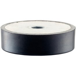 Amortizor din gumă, construcție ușoară/cu gaură de trecere | d1=50 mm / h=22 mm | 25150.1152