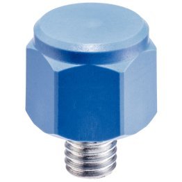 Știfturi, cu suprafața de contact din plastic/cu filet exterior, corp din plastic (PEEK), suprafață plană | h=20 mm / d1=M12 | 22691.0143