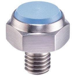 Știfturi, cu suprafața de contact din plastic/cu filet exterior, inserții din plastic, suprafață plană | h=10 mm / d1=M12 | 22691.0041