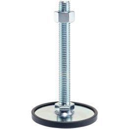Picioare de susținere, protejat împotriva alunecării/cu şurub | d1=80 mm / d2=M8 / l1=40 mm / oțel | 22593.0470