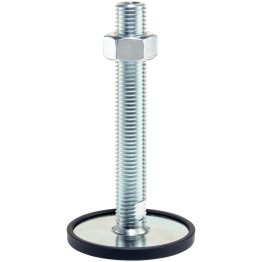 Picioare de susținere, protejat împotriva alunecării/cu şurub | d1=40 mm / d2=M16 / l1=200 mm / oțel | 22593.0825