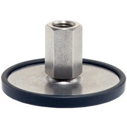 Picioare de susținere, protejat împotriva alunecării/cu filet interior | d1=60 mm / d2=M12 / l1=32 mm / oțel inoxidabil | 22593.2655