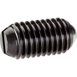 Şuruburi de presiune, cu bilă şi fantă/oțel automat, forța arcului standard | d1=M4 | 22050.0004
