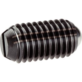 Şuruburi de presiune, cu bilă şi fantă/oțel automat, forța arcului mărită | d1=M24 | 22050.0224