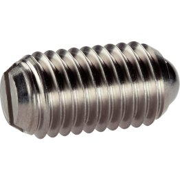 Şuruburi de presiune, cu bilă şi fantă/oțel inoxidabil, forța arcului standard | d1=M8 | 22050.0408