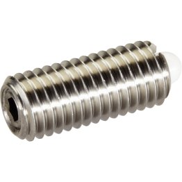 Şuruburi de presiune, cu hexagon interior/oțel inoxidabil, bolț din termoplastic, forța arcului standard | d1=M8 | 22060.0608