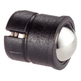 Şuruburi de presiune, varianta netedă, cu guler şi bilă/Corp din termoplastic, bilă din oțel inoxidabil | d1=10 mm | 22080.0710