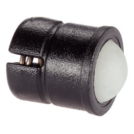 Şuruburi de presiune, varianta netedă, cu guler şi bilă/corp și bilă din termoplastic | d1=6 mm | 22080.0806