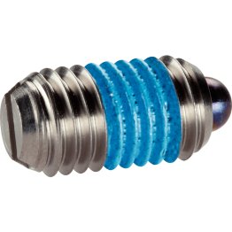 Şuruburi de presiune, cu bolţ şi fantă - INCH/oțel inoxidabil, forța arcului standard | d1=5/16-18 / blocare filet | 2B020.0346
