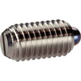 Şuruburi de presiune, cu bolţ şi fantă - INCH/oțel inoxidabil, forța arcului mărită | d1=#10-32 | 2B020.0170