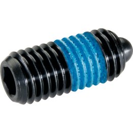 Şuruburi de presiune, cu bolţ şi locaş hexagonal - INCH/oțel automat, forța arcului standard | d1=1-8 / blocare filet | 2B030.0254