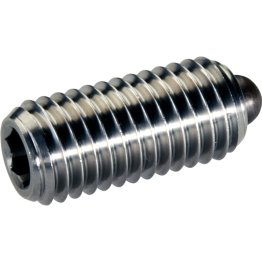 Şuruburi de presiune, cu bolţ şi locaş hexagonal - INCH/oțel inoxidabil, forța arcului standard | d1=1-8 | 2B030.0154