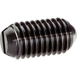 Şuruburi de presiune, cu bilă şi fantă - INCH/Oţel automat, forţa arcului mică | d1=5/16-18 | 2B050.0016