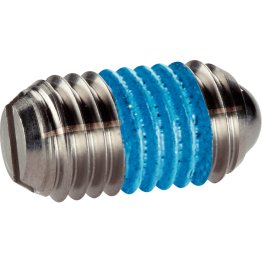 Şuruburi de presiune, cu bilă şi fantă - INCH/oțel inoxidabil, forța arcului mică | d1=5/16-18 / blocare filet | 2B050.0316